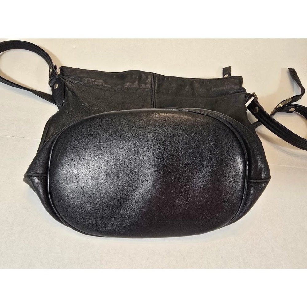 VTG Etienne Aigner Black Leather Crossbody Bag Adjustable‎ Strap Designer Purse
